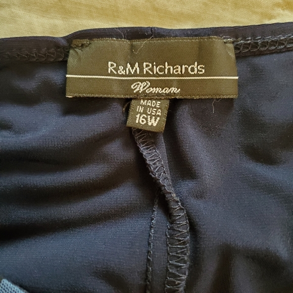 Stretchy Navy Blue Dress with Tribal Accent Collar - Picture 4 of 5